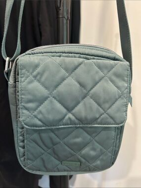 Vera Bradley Quilted Crossbody in Dusty Sage